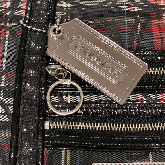 Coach Poppy Tote - Red and Black Plaid - Picture 3 of 6